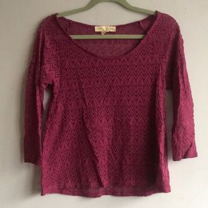 Urban Outfitters purple lace top size small